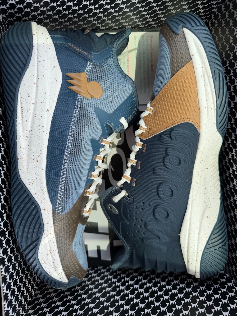 Moolah Kicks Neovolt Pro v3 Basketball Shoes Blue Bronze Women's Size 11 NIB